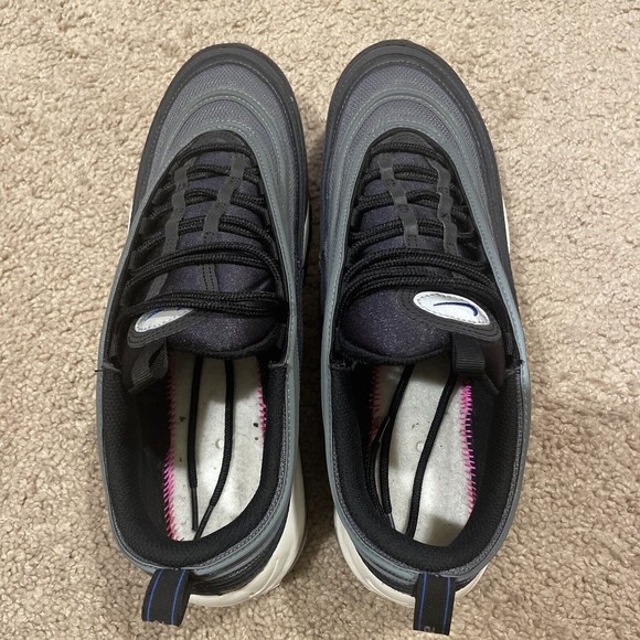 Nike Air Max 97 Black Racer Blue Men's DM9105-001 Running Shoes Size 11 - Picture 6 of 9